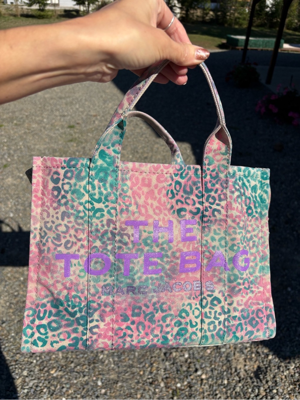 Medium Marc Jacobs Pink & Teal Leopard Print 🐆 The Tote Bag